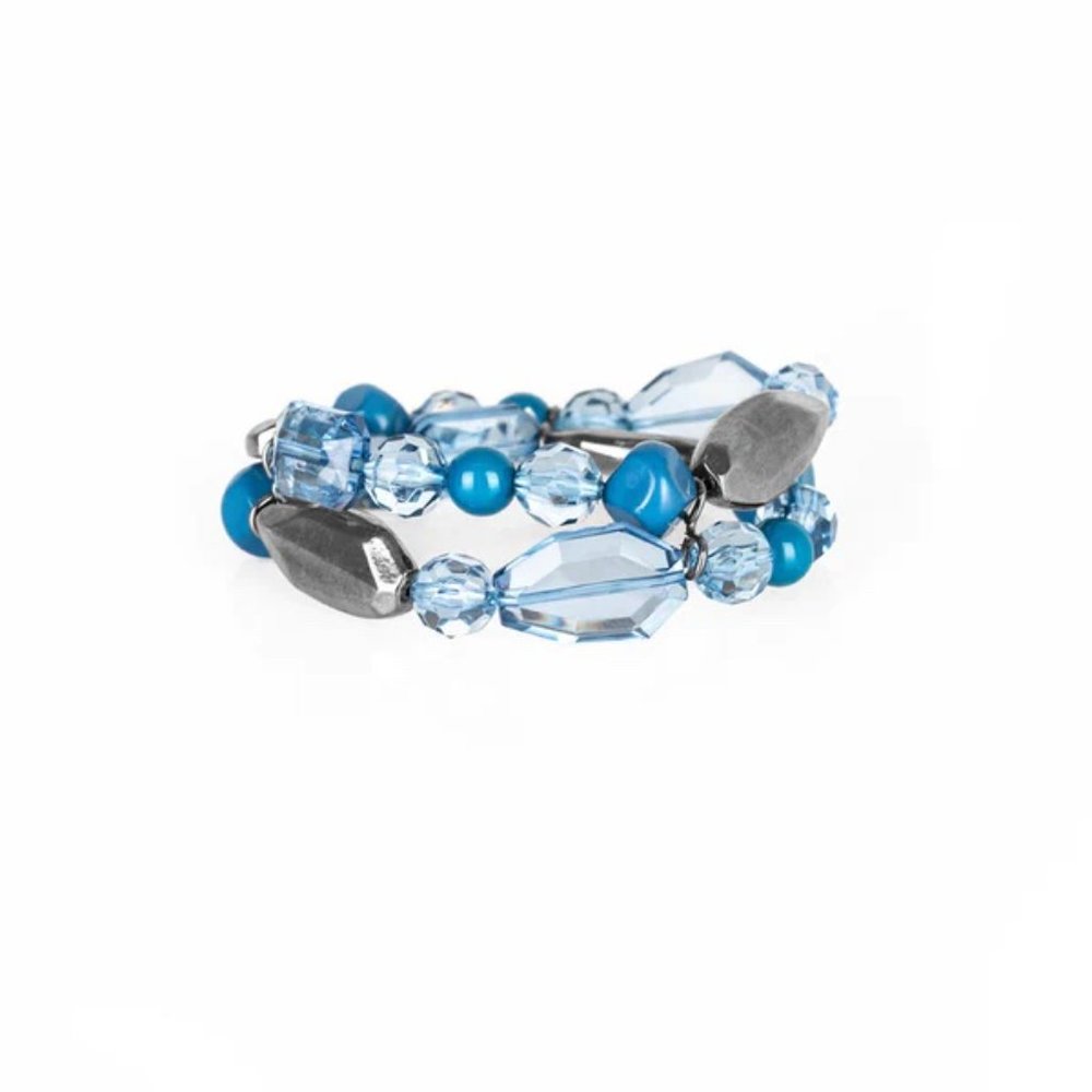 Paparazzi Rockin' Rock Candy Blue Bracelet